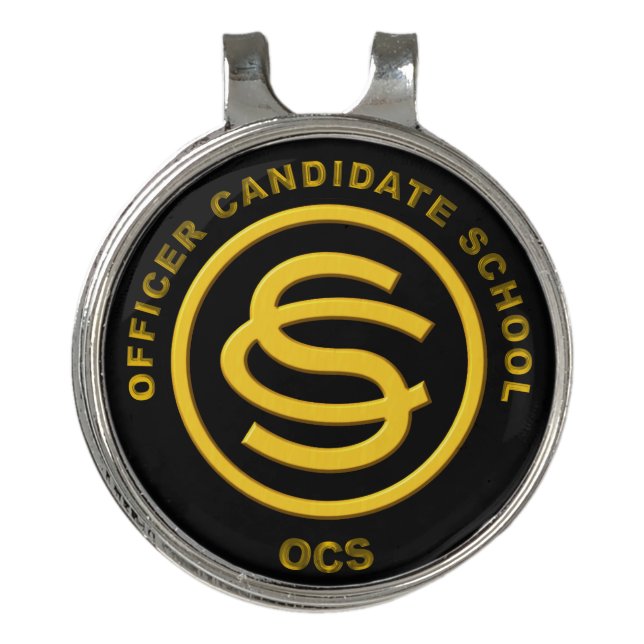 Officer Candidate School   Golf Hat Clip (Front)