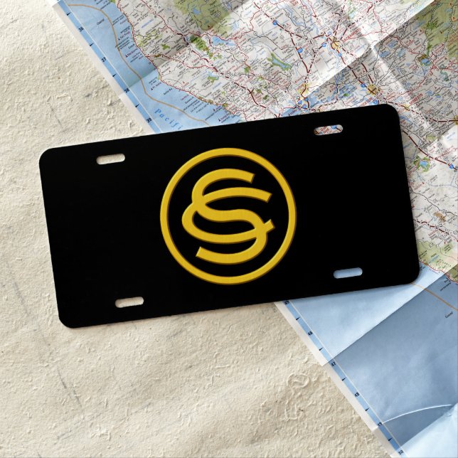 Officer Candidate School License Plate (In Situ)