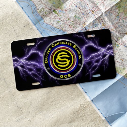 Officer Candidate School  OCS Lightning License Plate