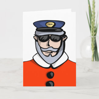 Officer Claus Greeting Card