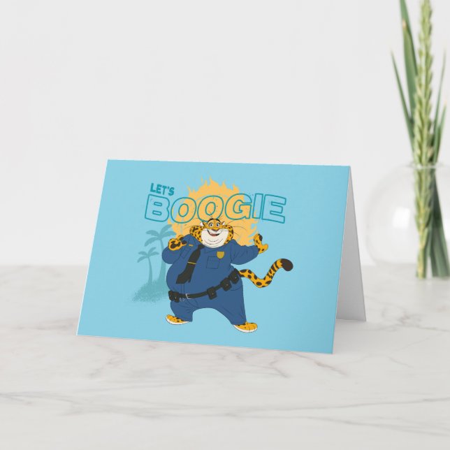 Officer Clawhauser - Let's Boogie Card (Front)