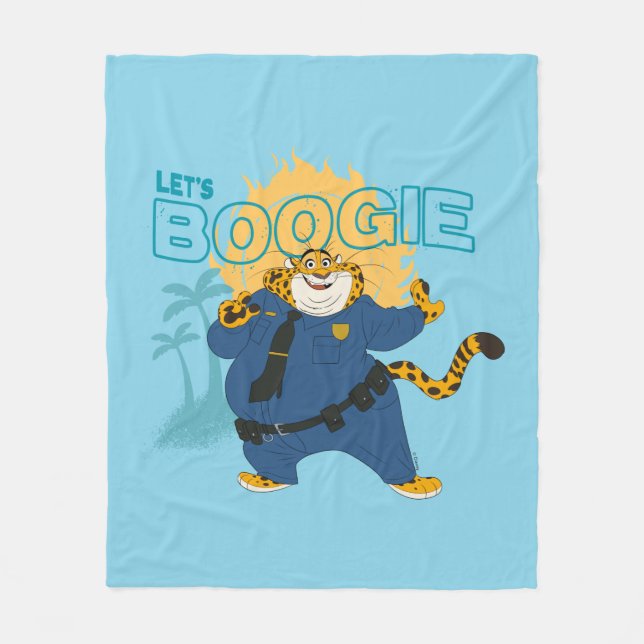 Officer Clawhauser - Let's Boogie Fleece Blanket (Front)