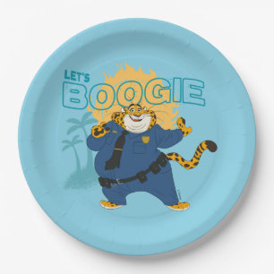 Officer Clawhauser - Let's Boogie Paper Plates