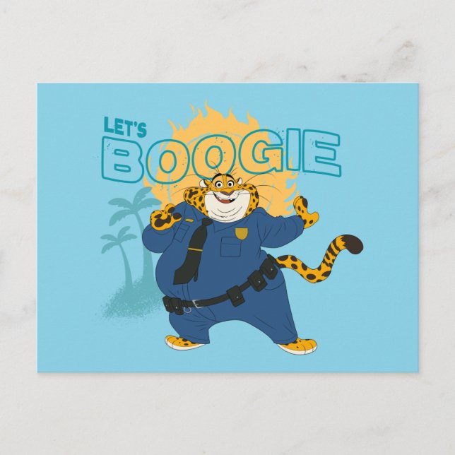 Officer Clawhauser - Let's Boogie Postcard (Front)