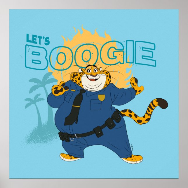 Officer Clawhauser - Let's Boogie Poster (Front)
