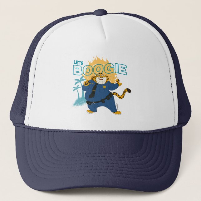 Officer Clawhauser - Let's Boogie Trucker Hat (Front)