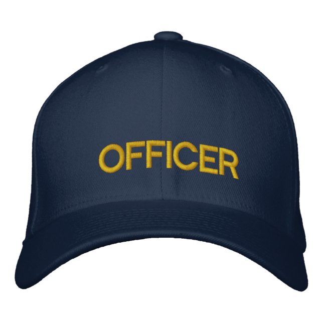 OFFICER EMBROIDERED BASEBALL HAT (Front)