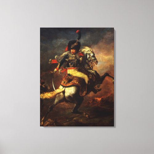 Officer of the Hussars 1814 Canvas Print