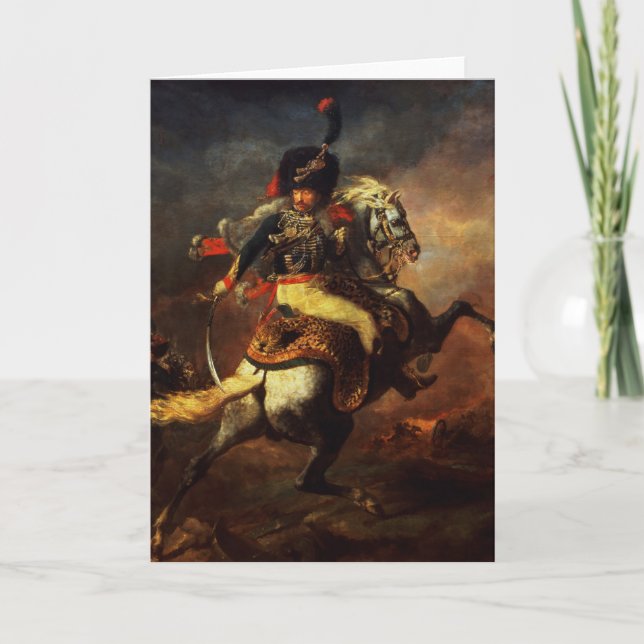 Officer of the Hussars, 1814 Card (Front)