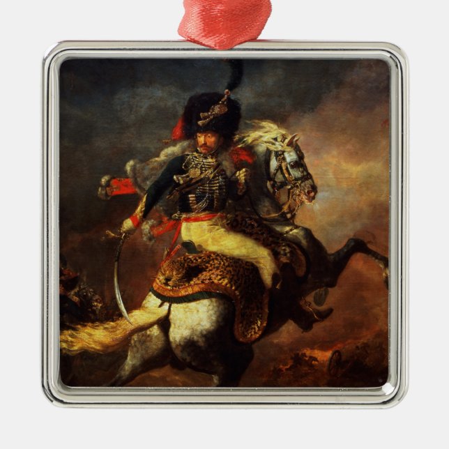 Officer of the Hussars, 1814 Metal Ornament (Front)
