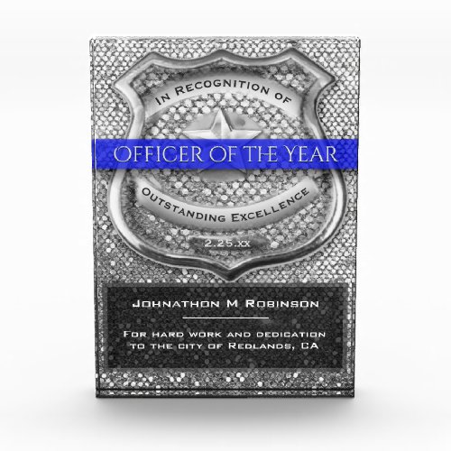 Officer of the Year Police Award