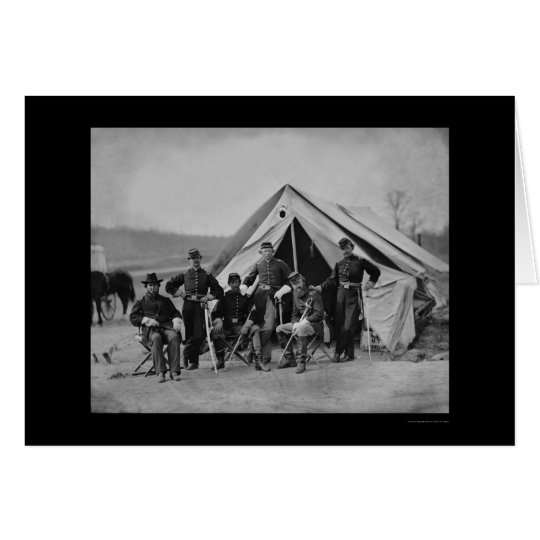 Officers in Gettysburg 1863 Card