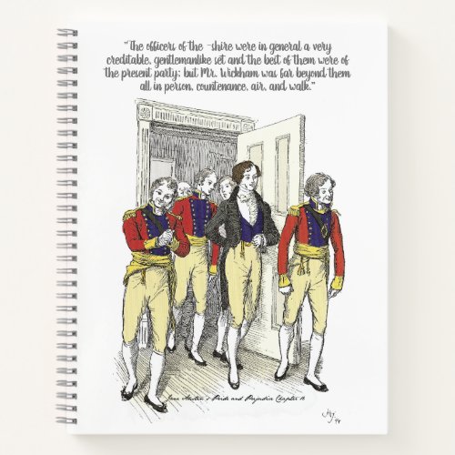 Officers in the Shire Militia Jane Austen Notebook