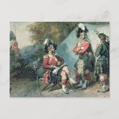 Officers of the 79th Highlanders Postcard
