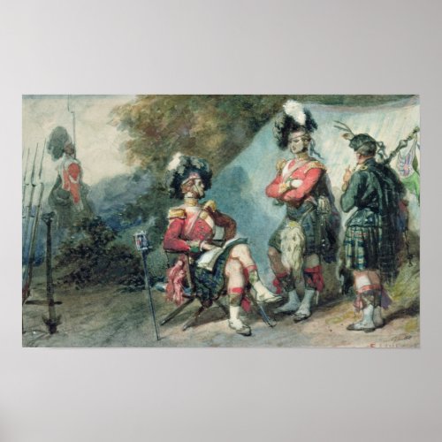 Officers of the 79th Highlanders Poster