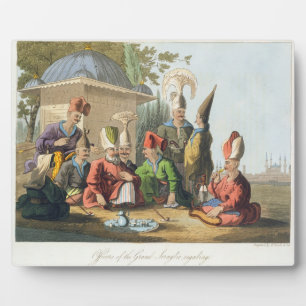 Officers of the Grand Seraglio Regaling, engraved Plaque