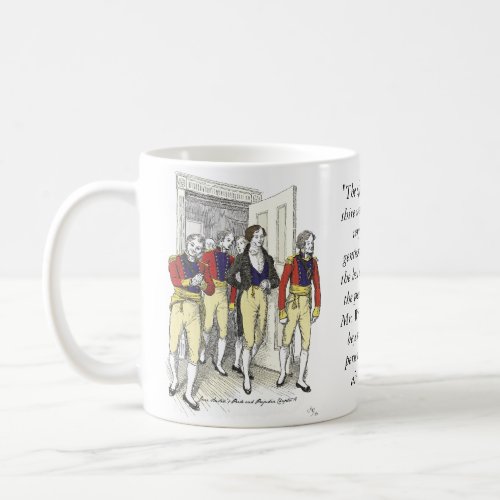 Officers of the Shire Militia Jane Austen Coffee Mug