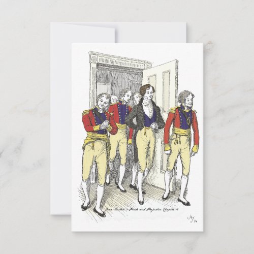 Officers of the Shire Militia Thank You Card