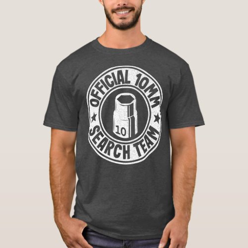 Official 10mm Socket Search Team Repair Shop T_Shirt