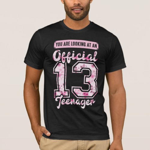 Official 13 Teenager 13th birthday 13 Years Old T_Shirt