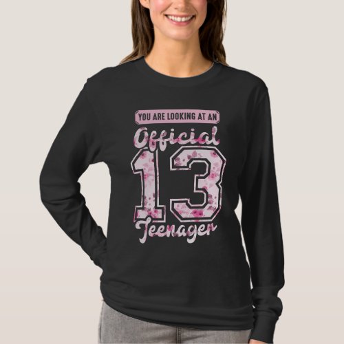 Official 13 Teenager 13th birthday 13 Years Old T_Shirt
