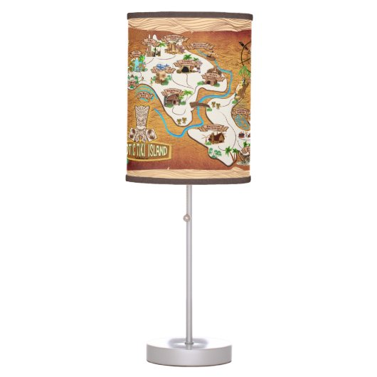 Official 2017 Map of Exotic Tiki Island Lamp (Front)