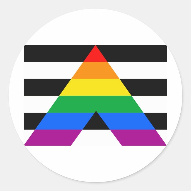 OFFICIAL ALLY FLAG CLASSIC ROUND STICKER (Front)