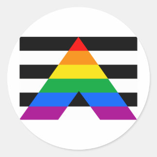 OFFICIAL ALLY FLAG CLASSIC ROUND STICKER