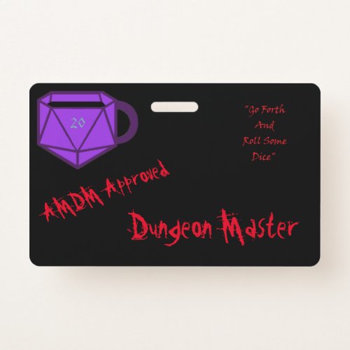 Official AMDM Dungeon Master Badge