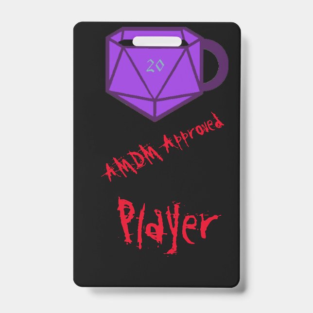 Official AMDM Player Tag Badge (Front)