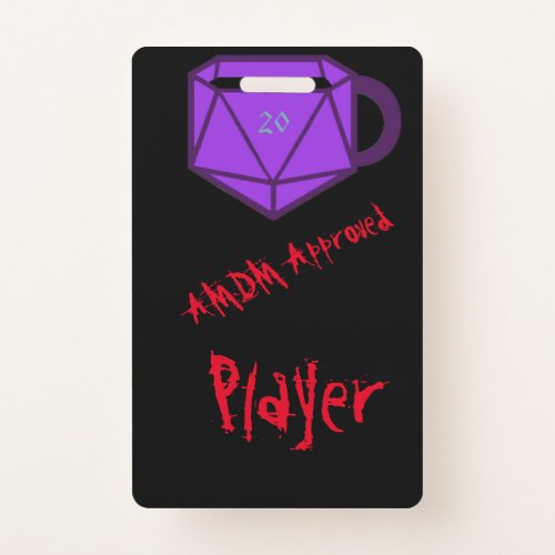 Official AMDM Player Tag Badge