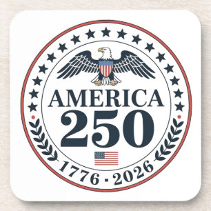 Official America 250th Anniversary Commemorative Beverage Coaster