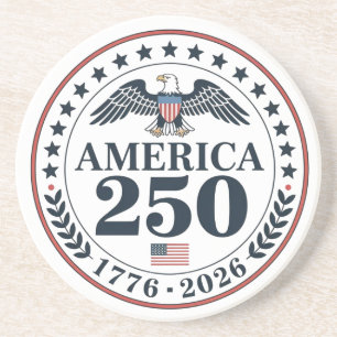 Official America 250th Anniversary Commemorative Coaster