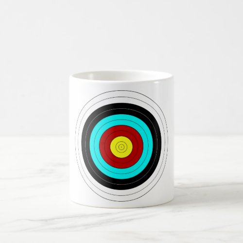 OFFICIAL ARCHERY TARGET  COFFEE MUG