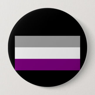 OFFICIAL ASEXUAL PRIDE FLAG PINBACK BUTTON