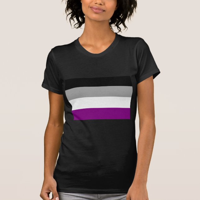 OFFICIAL ASEXUAL PRIDE FLAG T-Shirt (Front)