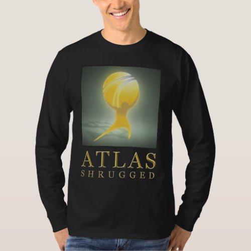 Official Atlas Shrugged Long Black T T_Shirt
