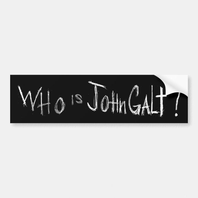 Official ATLAS SHRUGGED Movie Bumper Sticker - Blk (Front)