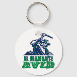 OFFICIAL AVID LOGO WHITE KEYCHAIN