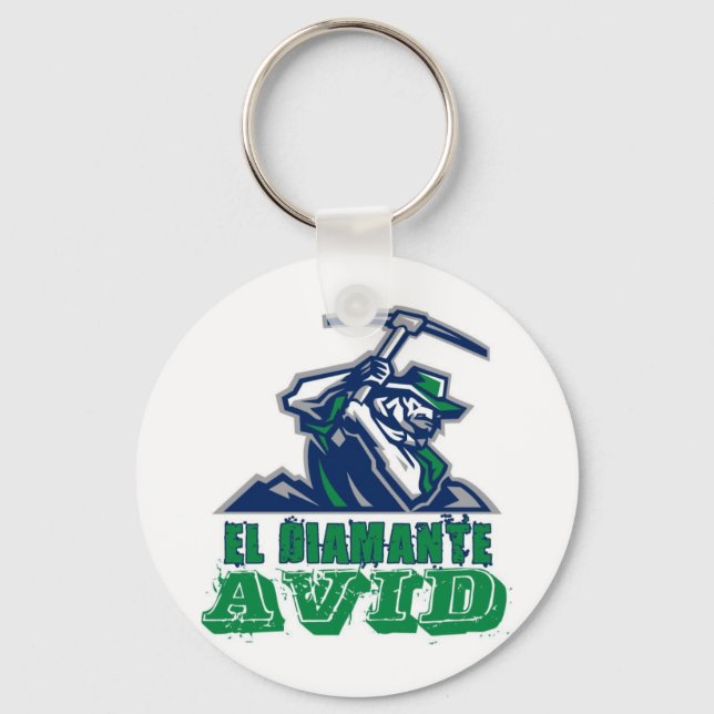 OFFICIAL AVID LOGO WHITE KEYCHAIN (Front)