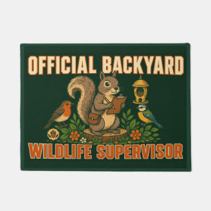 Official Backyard Wildlife Supervisor Doormat