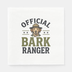 Official Bark Ranger Dog Vintage Graphic_1 Napkins