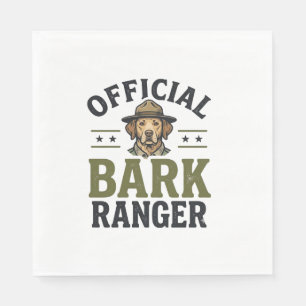Official Bark Ranger Dog Vintage Graphic_1 Napkins