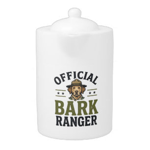 Official Bark Ranger Dog Vintage Graphic_1 Teapot