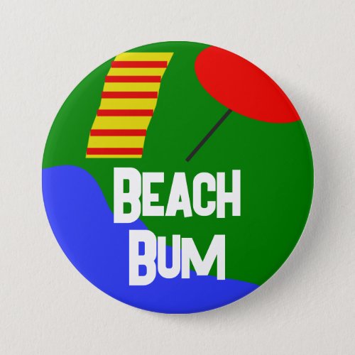 Official Beach Bum Button