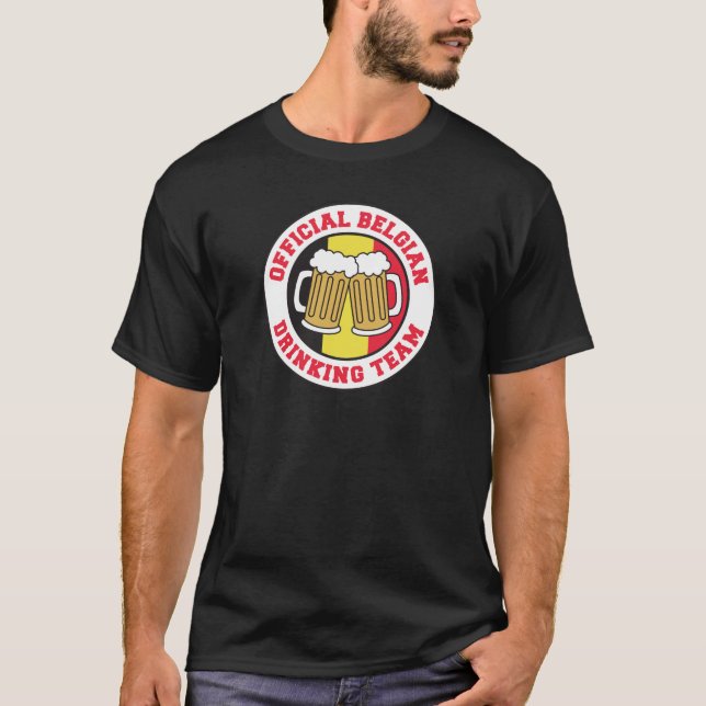 Official Belgian Drinking Team T-Shirt (Front)