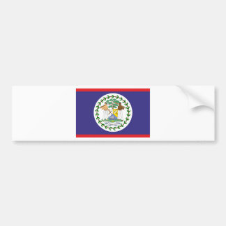 Official belize flag bumper sticker