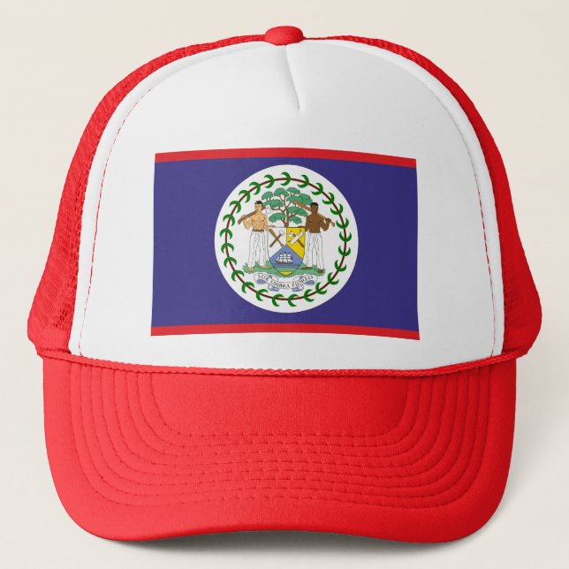 Official belize flag trucker hat (Front)