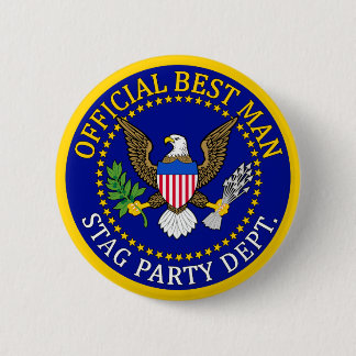 Official Best Man Pinback Button