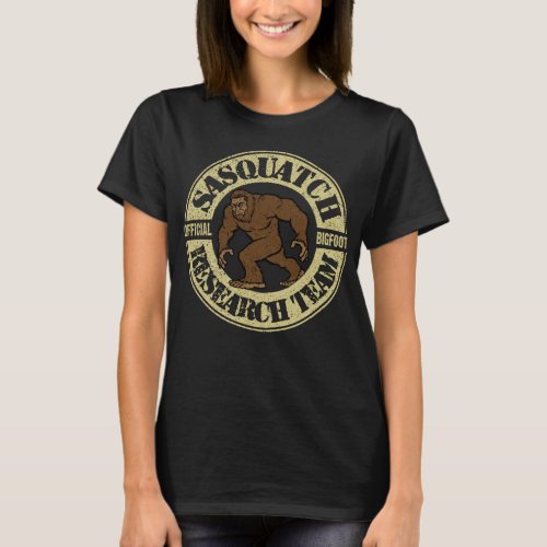 Official Bigfoot Sasquatch Research Team Vintage T_Shirt